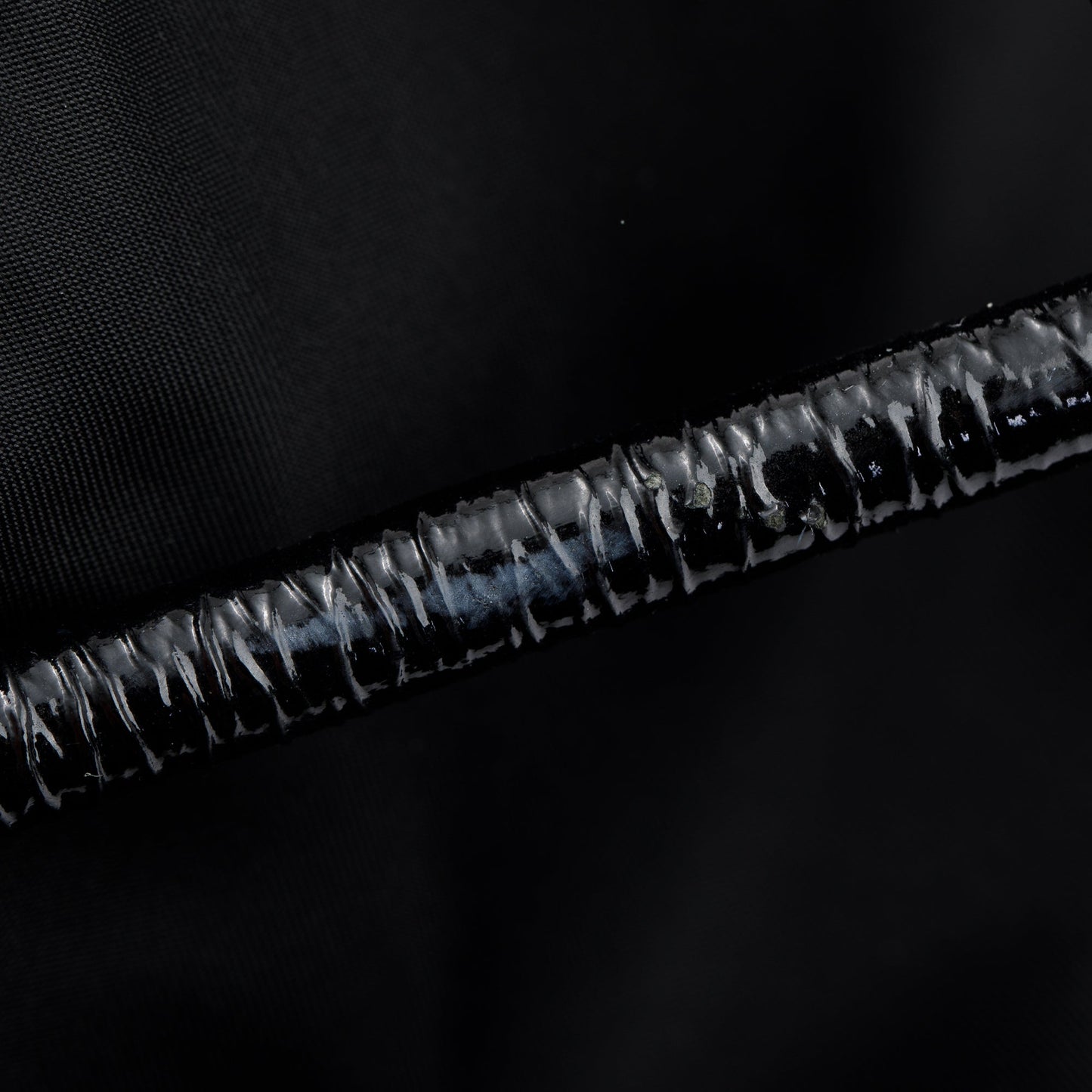 Prada Black Patent Leather Trimmed Tessuto Nylon Tote