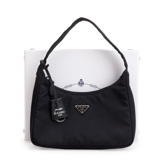 Prada Black Re-Edition 2000 Re-Nylon Mini Bag