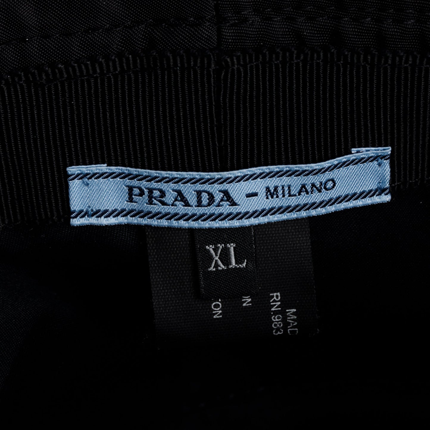 Prada Black Re-Nylon Bucket Hat