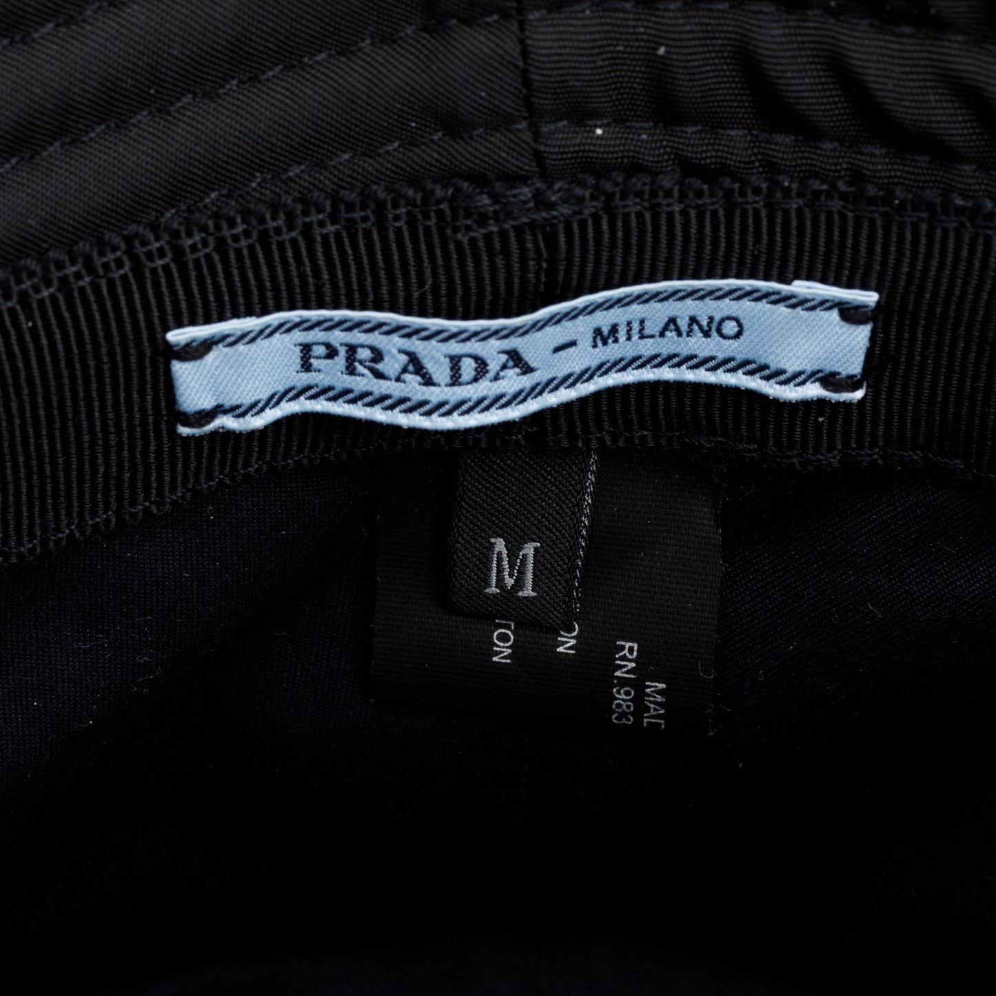 Prada Black Re-Nylon Bucket Hat