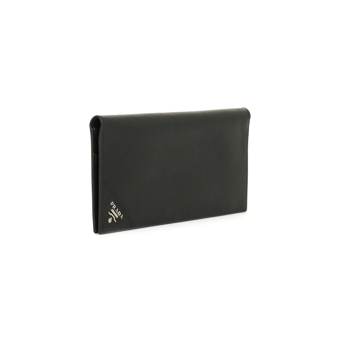 Prada Black Saffiano Bifold Long Wallet