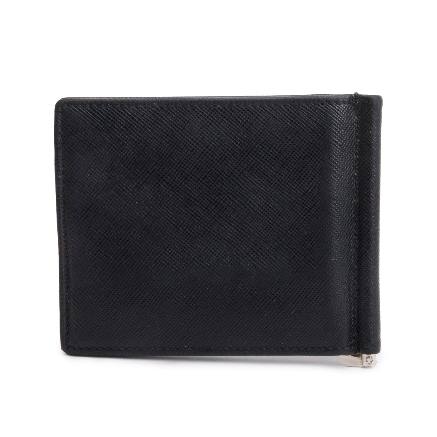 Prada Black Saffiano Leather Bi-Fold Wallet