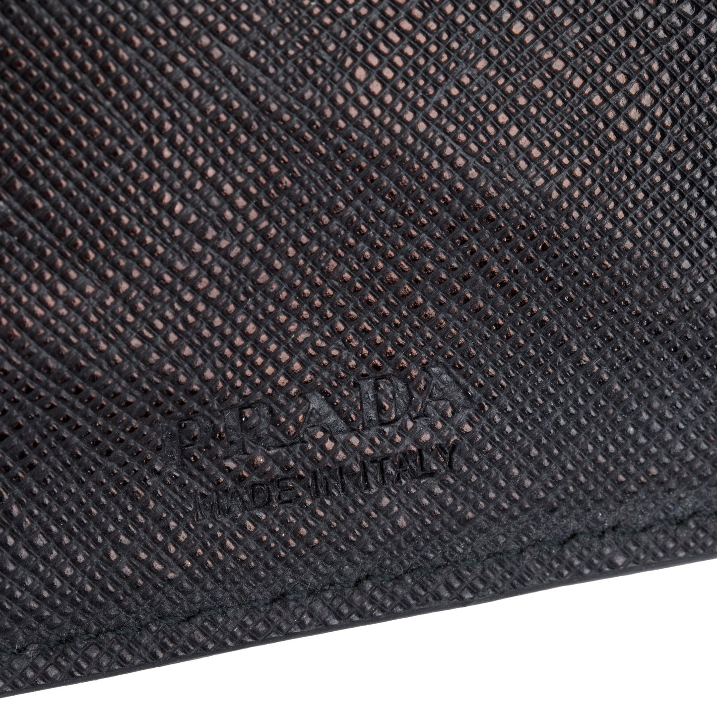 Prada Black Saffiano Leather Bi-Fold Wallet
