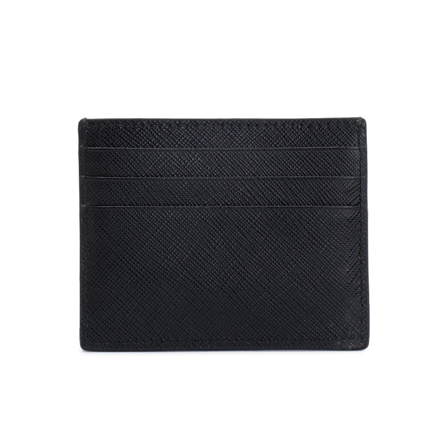 Prada Black Saffiano Leather Card Holder