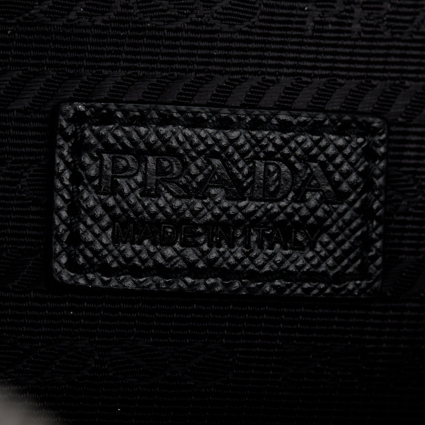 Prada Black Saffiano Leather Mini Pouch