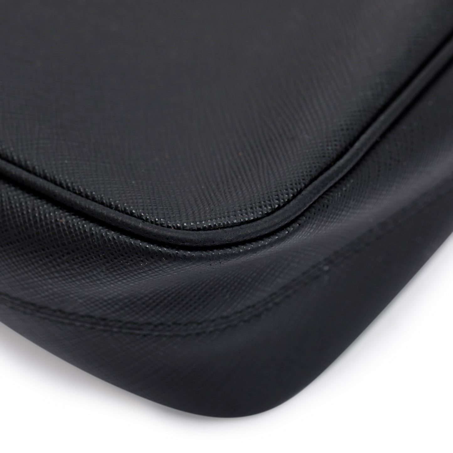 Prada Black Saffiano Leather Re-Edition 2005 Shoulder Bag