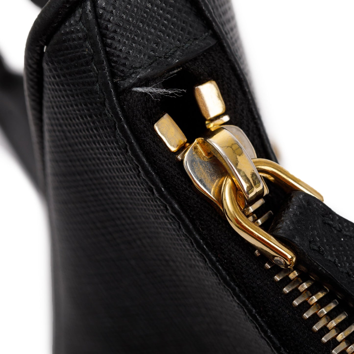 Prada Black Saffiano Leather Re-Edition 2005 Shoulder Bag