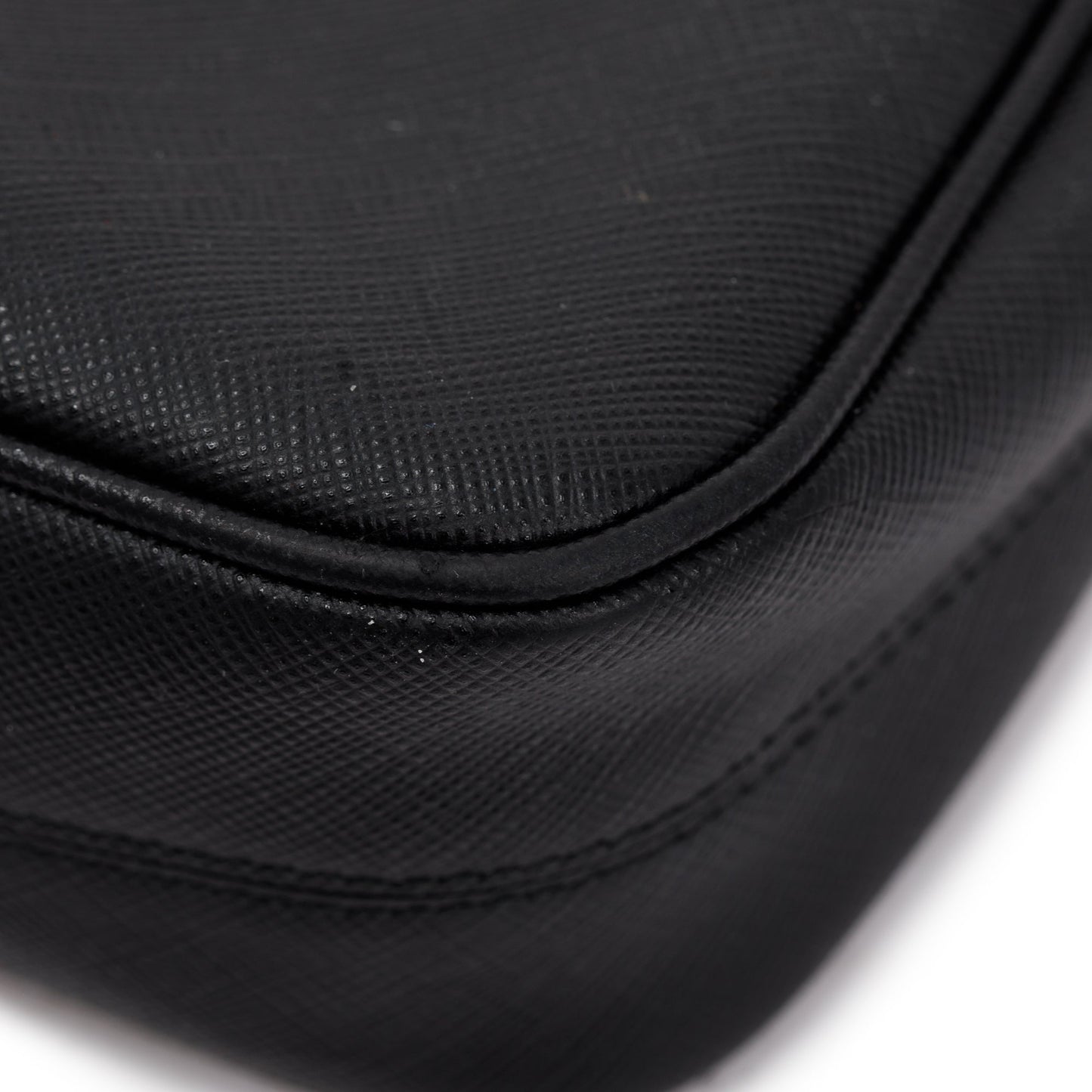 Prada Black Saffiano Leather Re-Edition 2005 Shoulder Bag