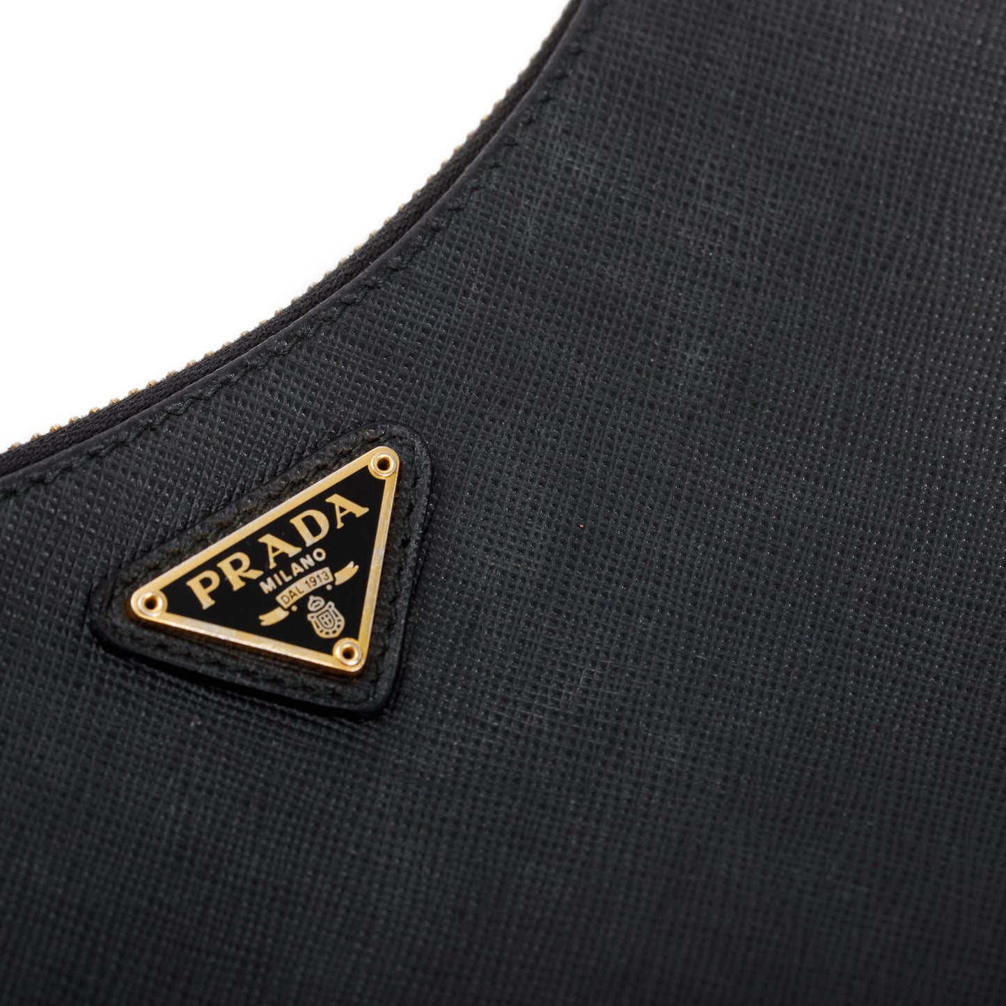 Prada Black Saffiano Leather Re-Edition 2005 Shoulder Bag