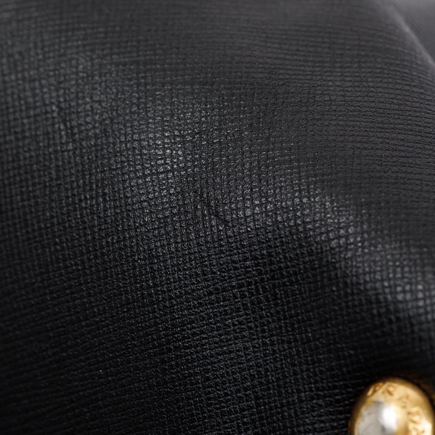 Prada Black Saffiano Leather & Tessuto Vernice Bauletto Frame Bag