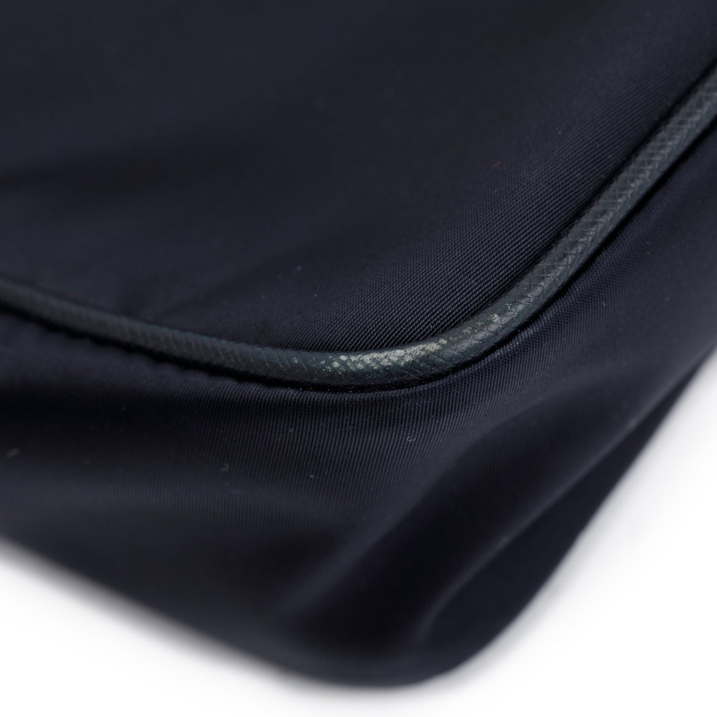 Prada Black Saffiano Leather-Trimmed Tessuto Nylon Messenger Bag