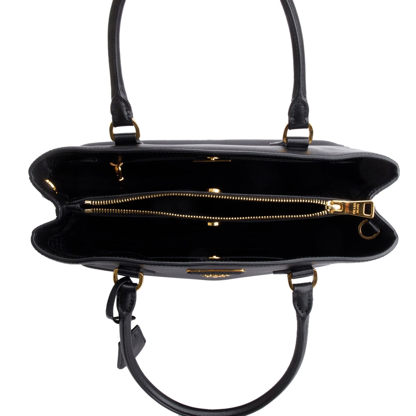 Prada Black Saffiano Lux Medium Galleria Tote
