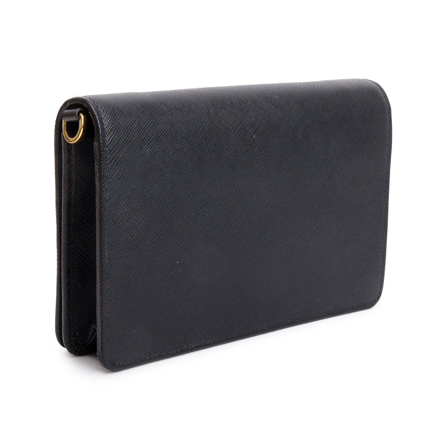 Prada Black Saffiano Lux Mini Shoulder Bag