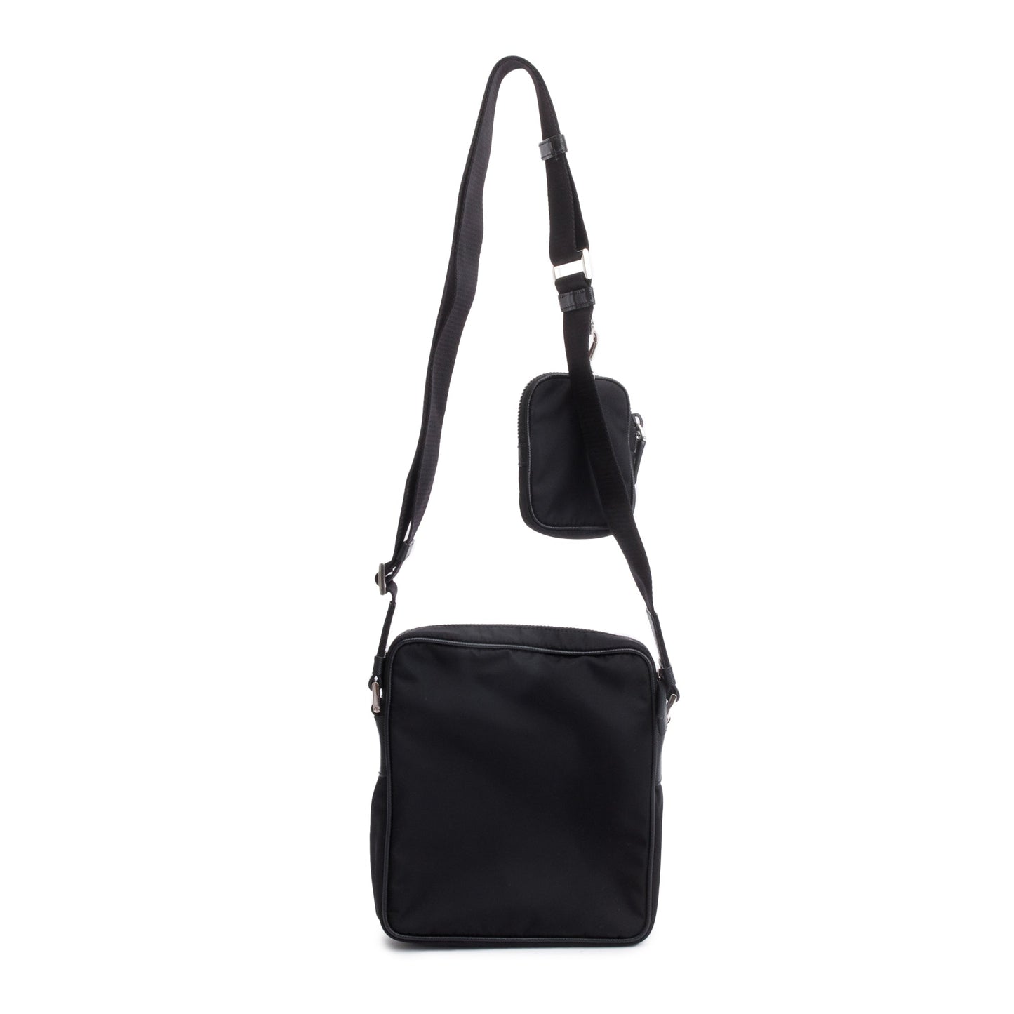 Prada Black Saffiano Re-Nylon Crossbody Bag