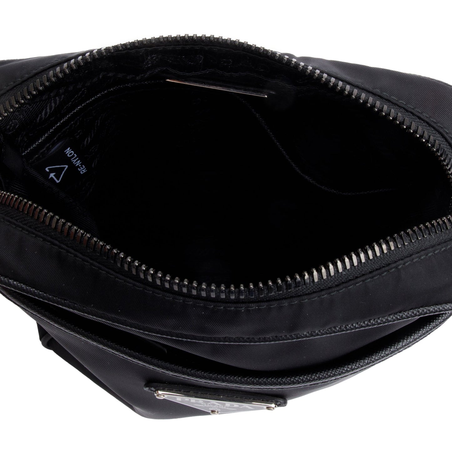 Prada Black Saffiano Re-Nylon Crossbody Bag