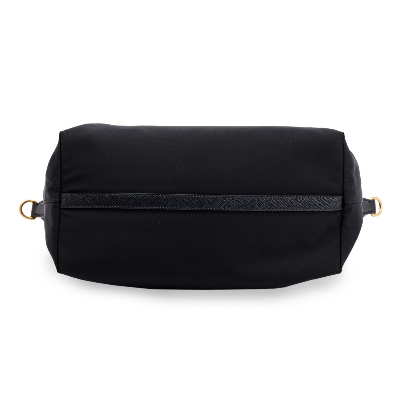 Prada Black Saffiano-Trimmed Tote