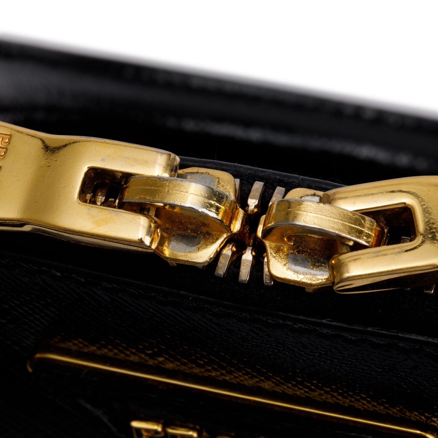 Prada Black Saffiano Vernice Small Promenade Tote