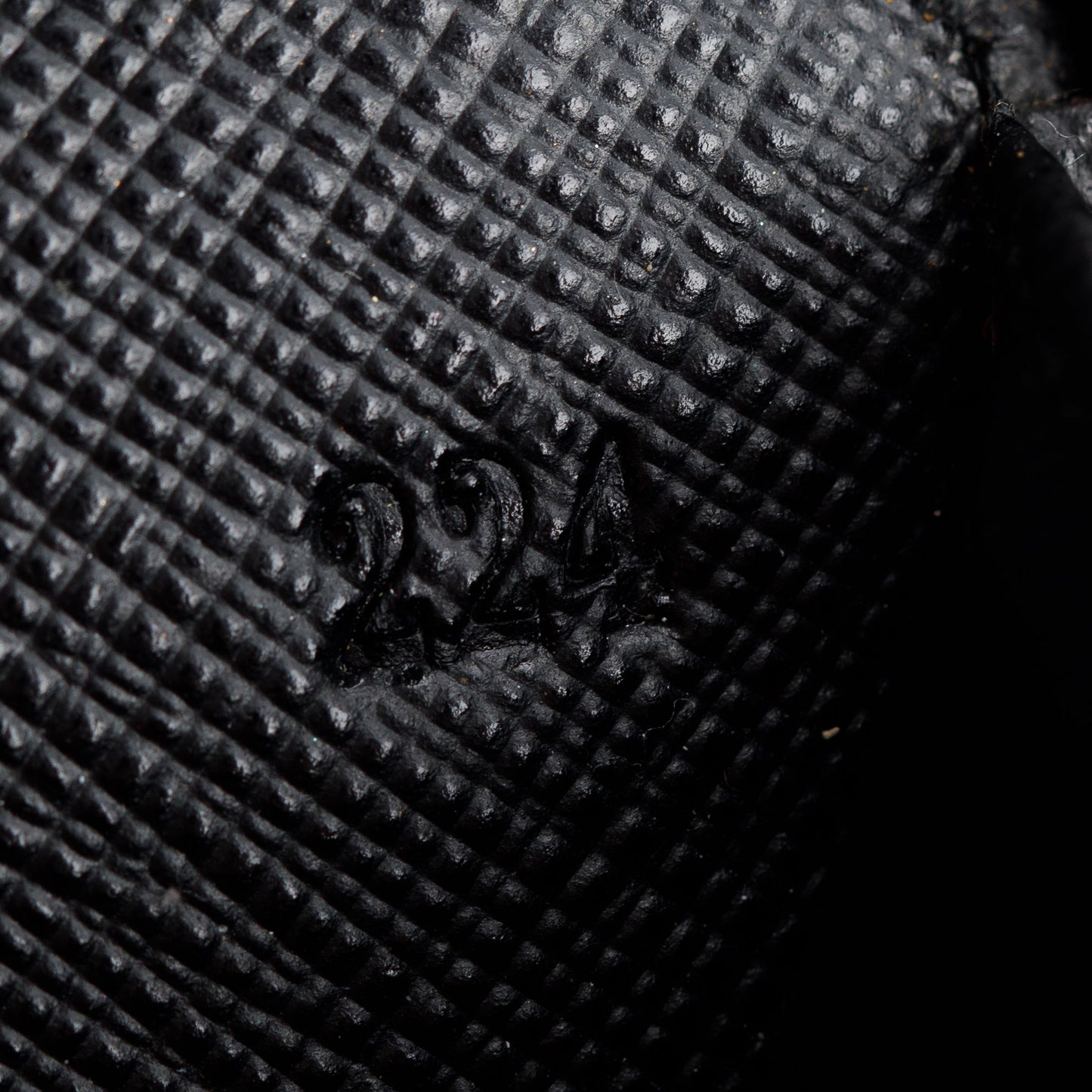 Prada Black Saffiano Zip Around Orgainzer Wallet