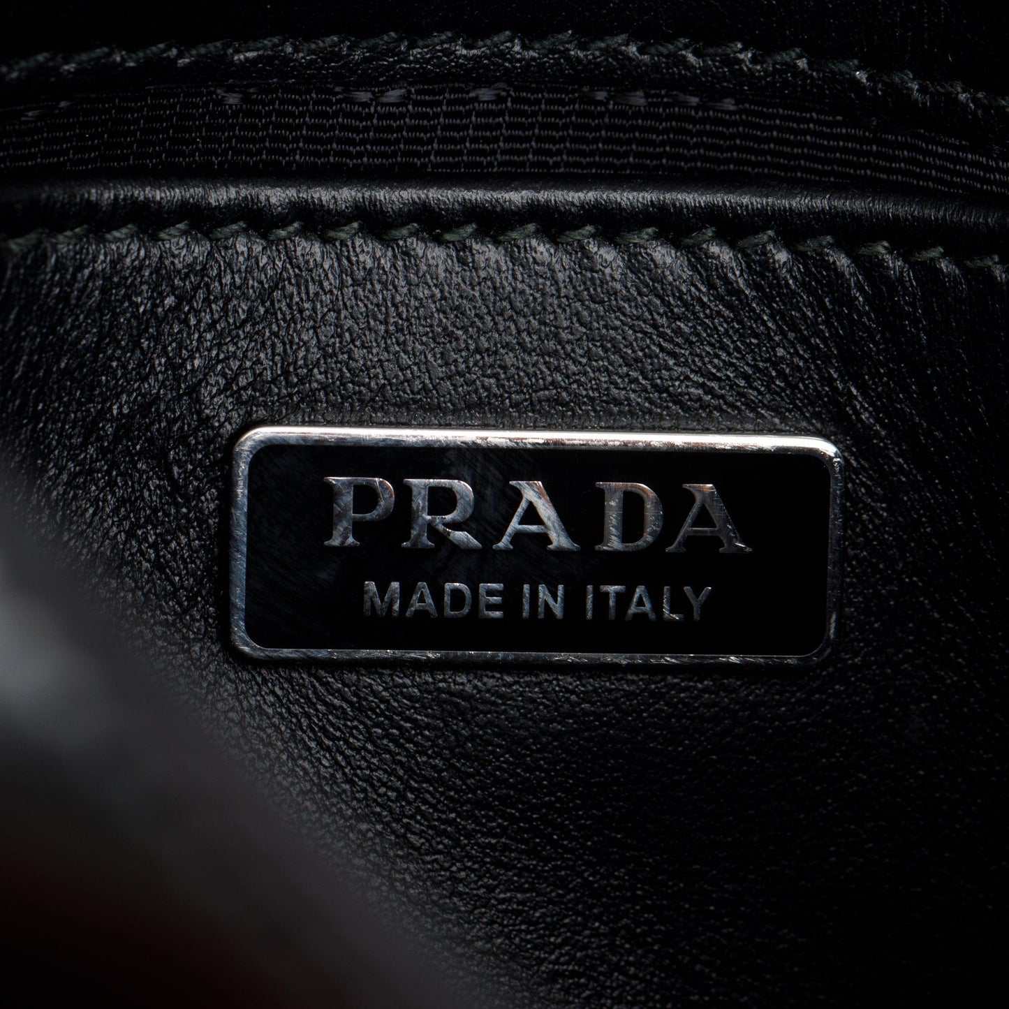 Prada Black Spazzolato Leather Cleo Flap Bag