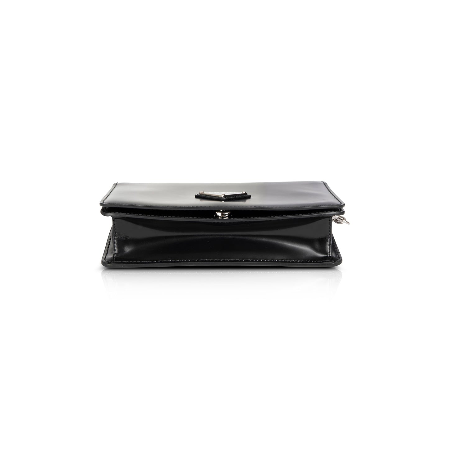 Prada Black Spazzolato Leather Shoulder Bag