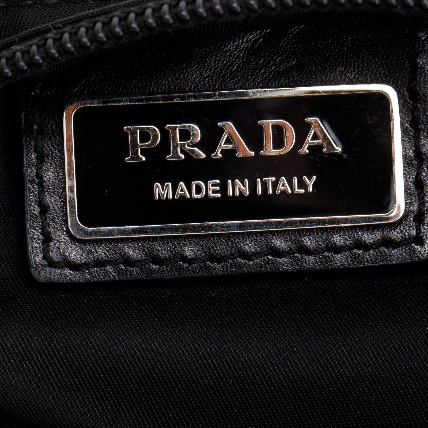 Prada Black Tessuto Nylon Vela Flat Messenger Bag