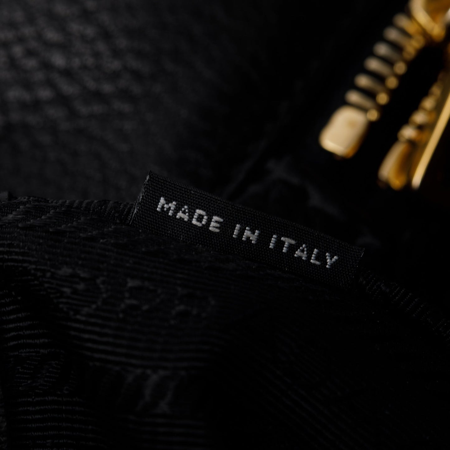 Prada Black Vitello Daino Convertible Tote