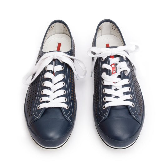 Prada Blue Nevada Fori Men's Sneakers, Size 37