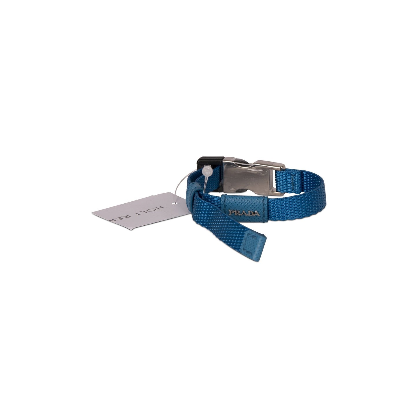 Prada Blue Woven Nylon Bracelet