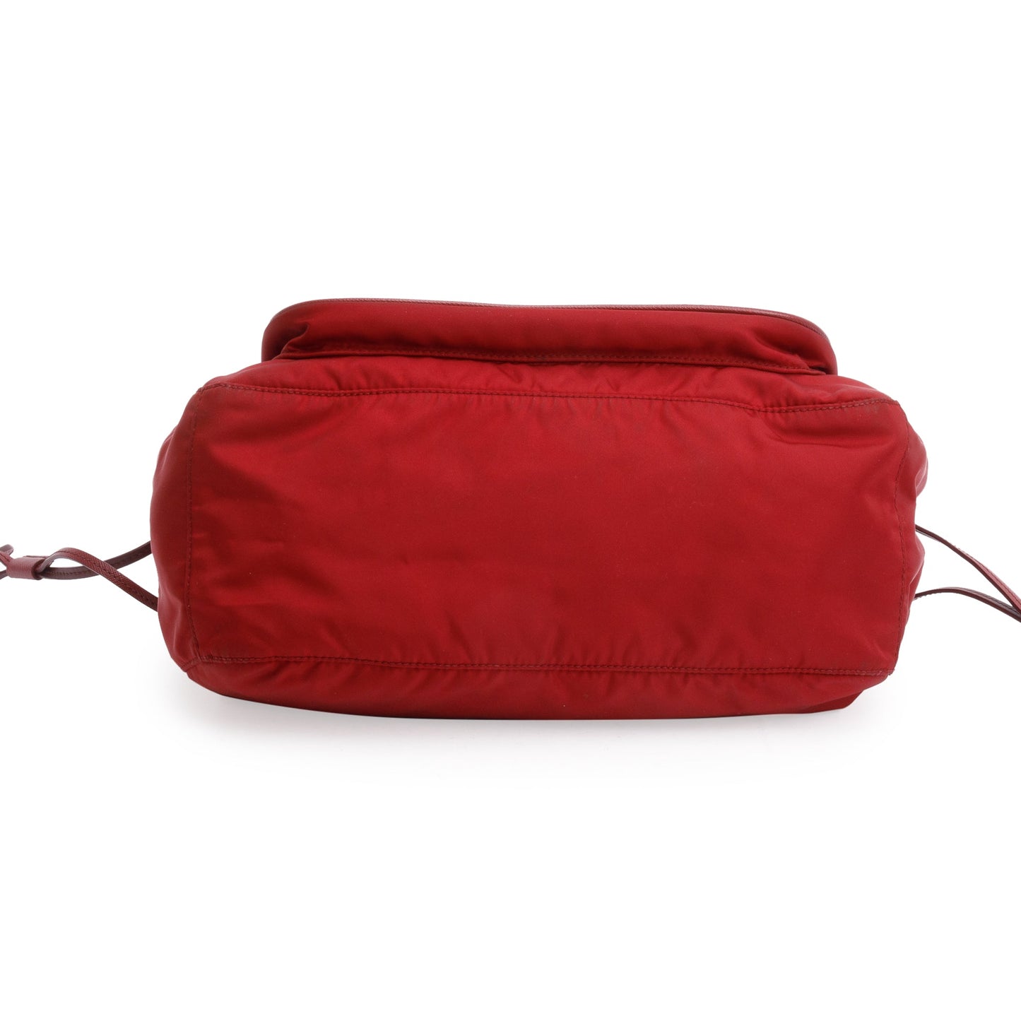 Prada Burgundy Saffiano-Trimmed Tessuto Nylon Crossbody Bag