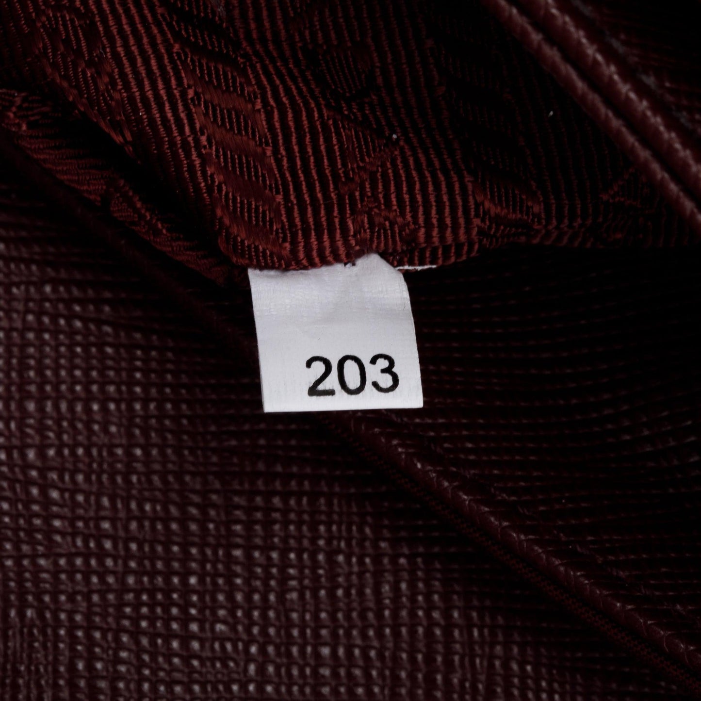Prada Burgundy Tessuto Saffiano Leather Flap Shoulder Bag