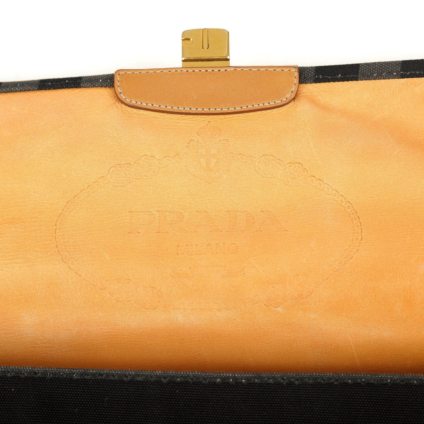 Prada Canapa Stripe Messenger Bag