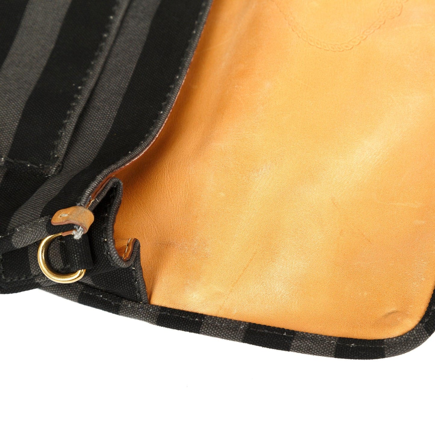 Prada Canapa Stripe Messenger Bag