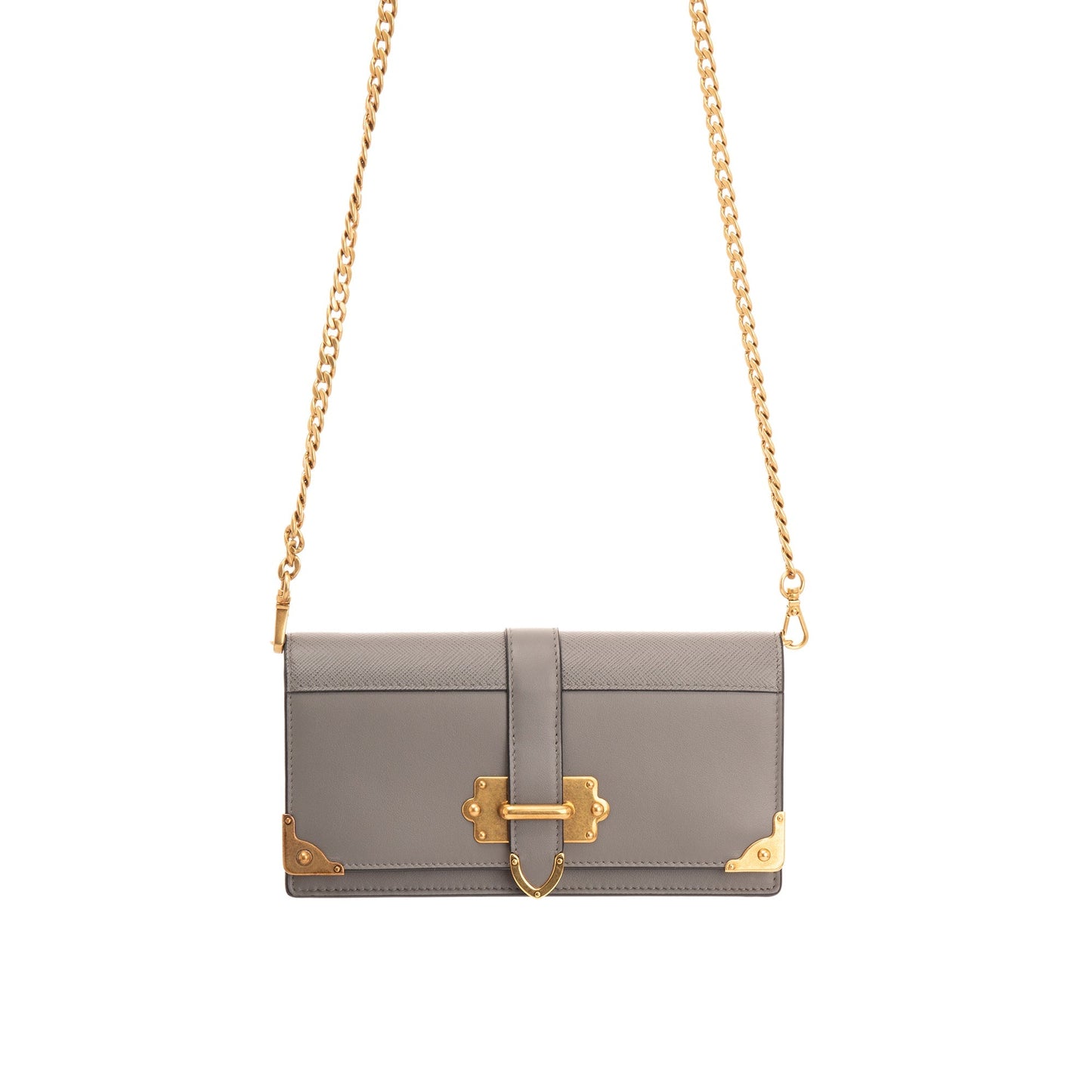 Prada City Calf Cahier Wallet on Chain