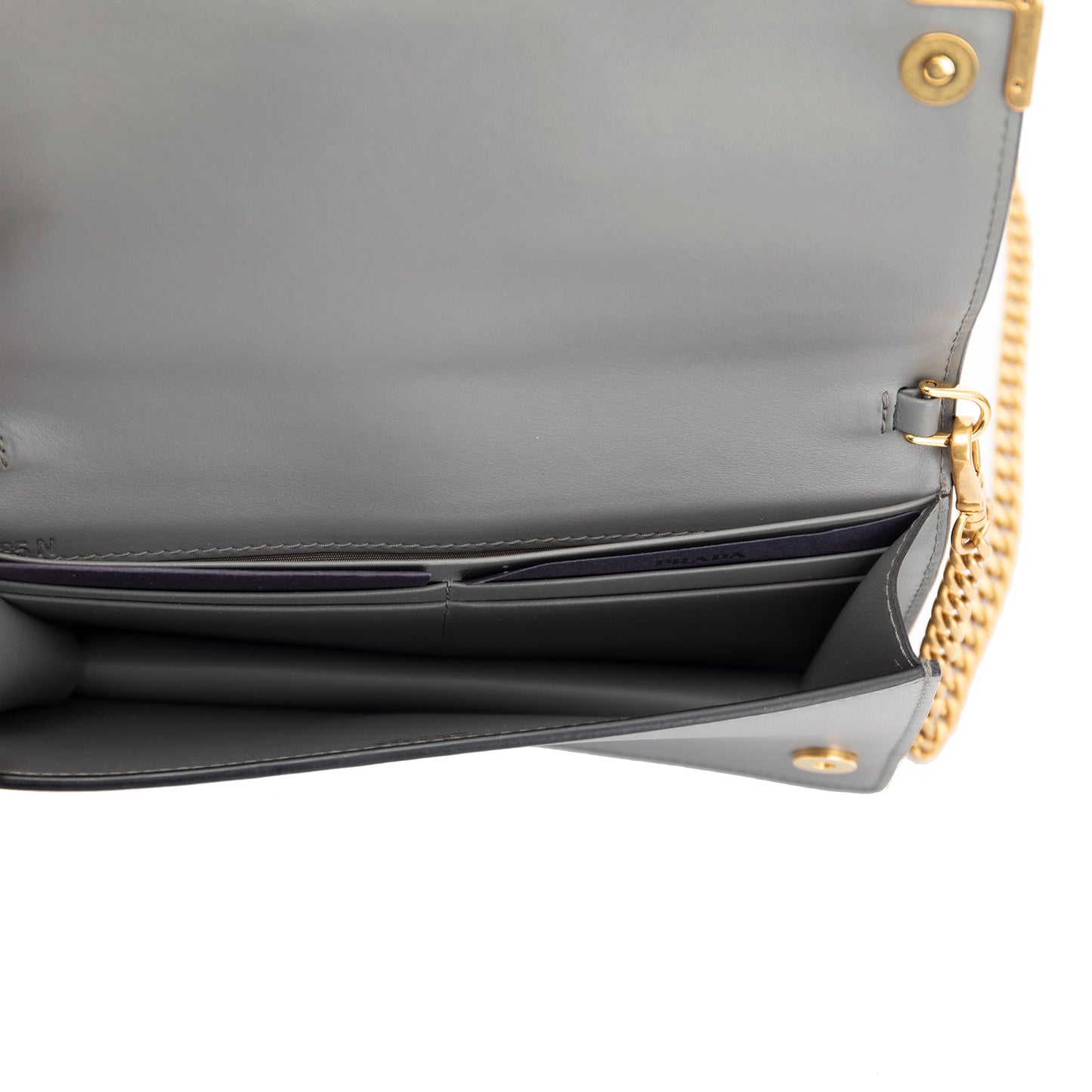 Prada City Calf Cahier Wallet on Chain