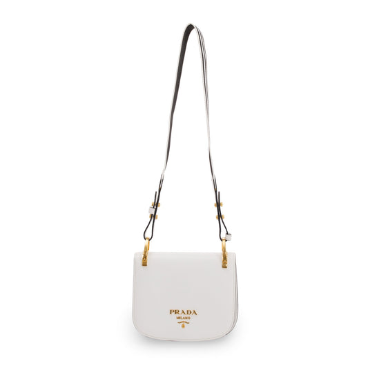 Prada City Calf Pionniere Saddle Crossbody Bag