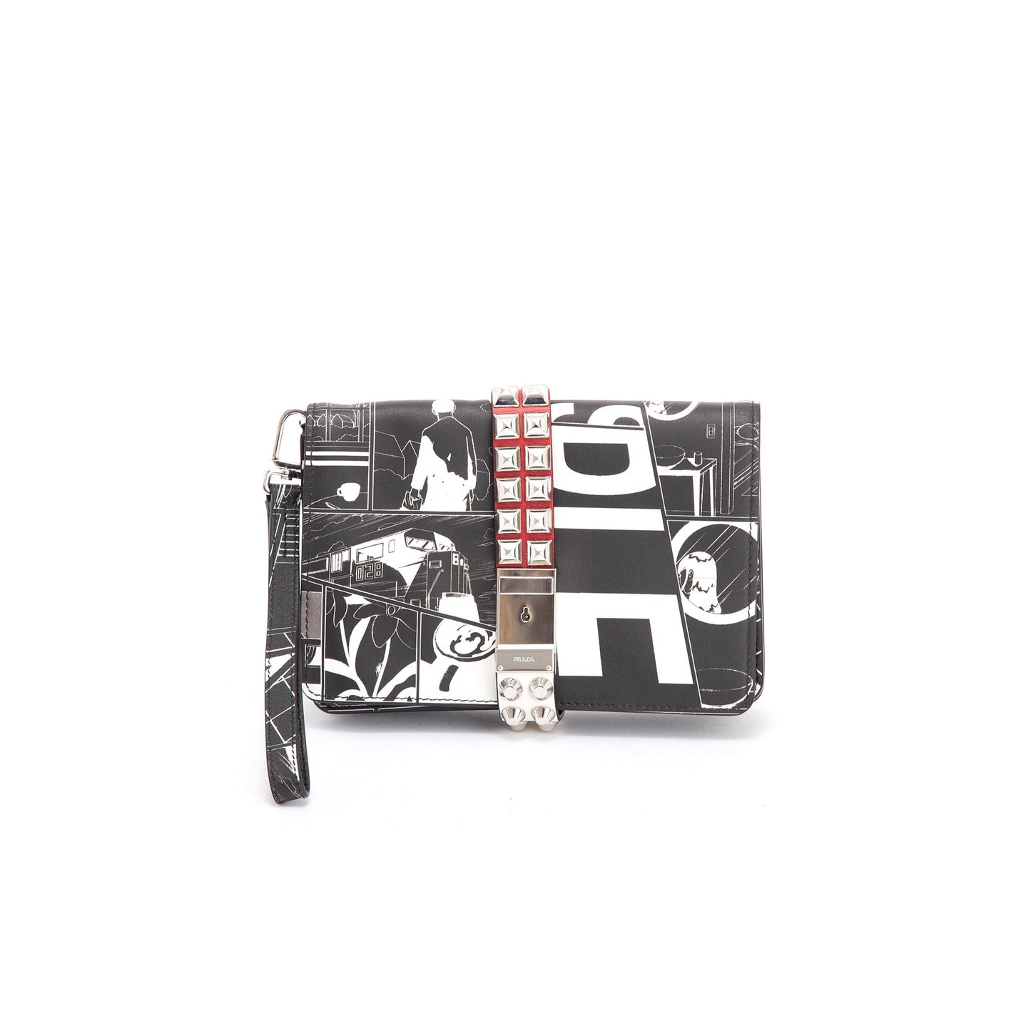 Prada Comic Elektra Wristlet Clutch