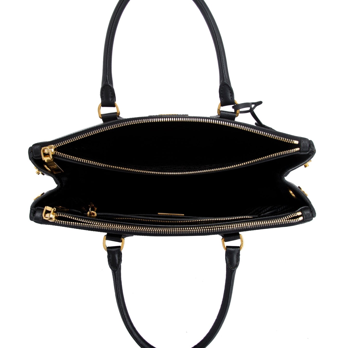 Prada Large Saffiano Double Zip Galleria Tote