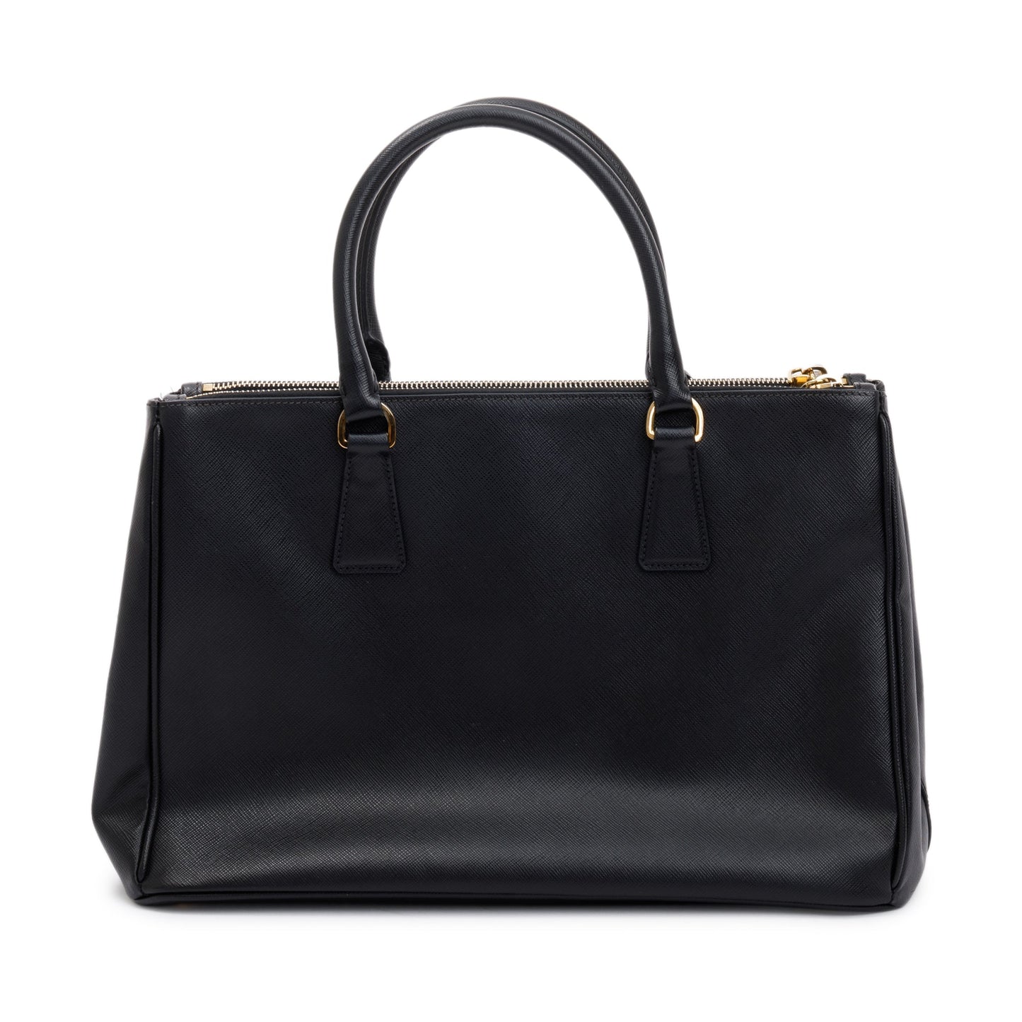Prada Large Saffiano Lux Double Zip Galleria Tote
