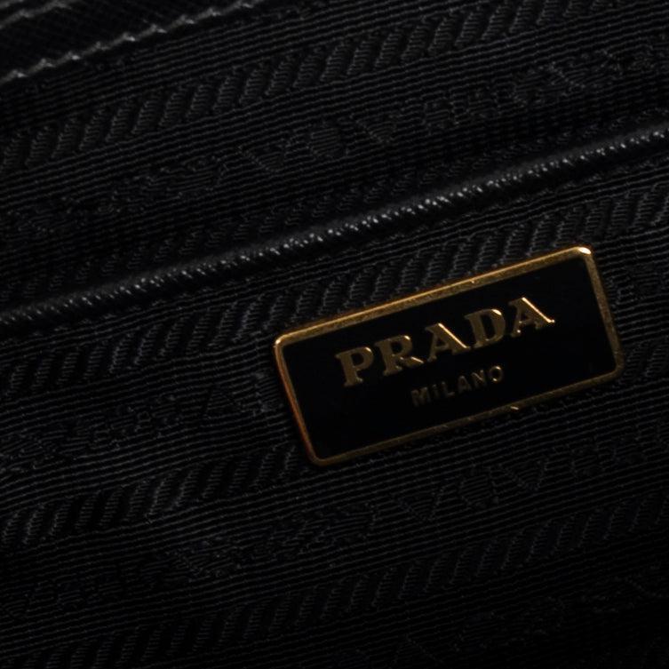 Prada Large Saffiano Lux Galleria Double Zip Tote