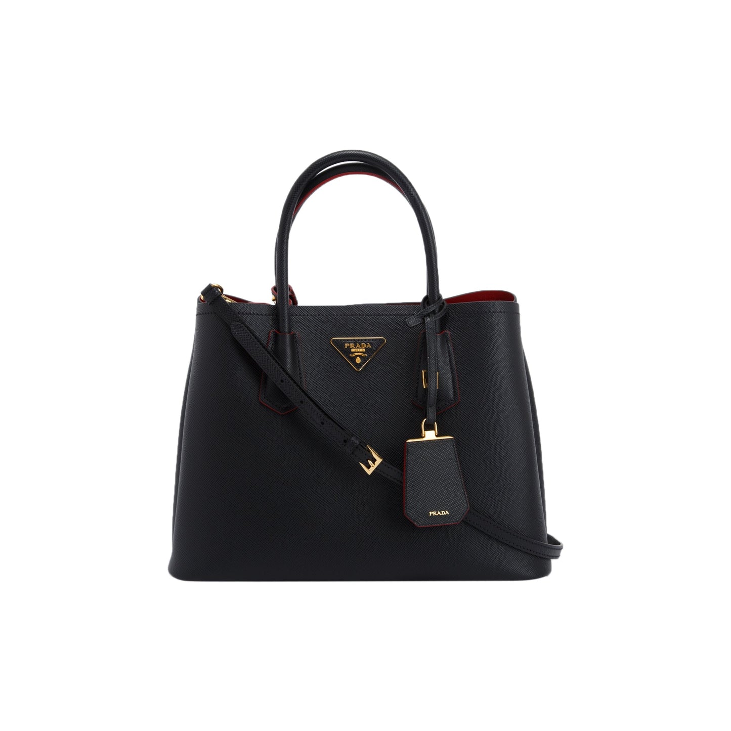 Prada Medium Saffiano Cuir Double Tote