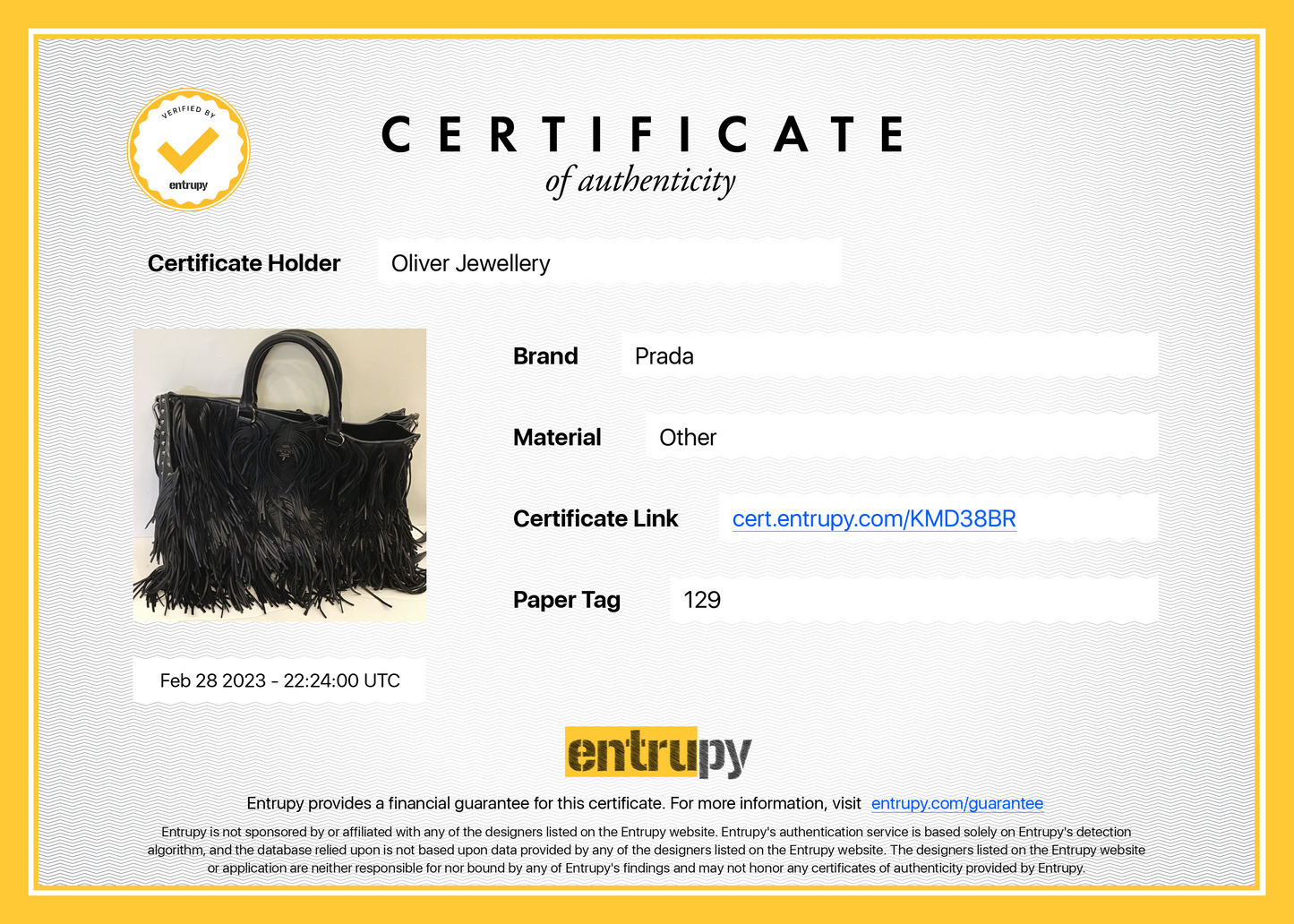 Prada Nappa Leather Fringe Tote