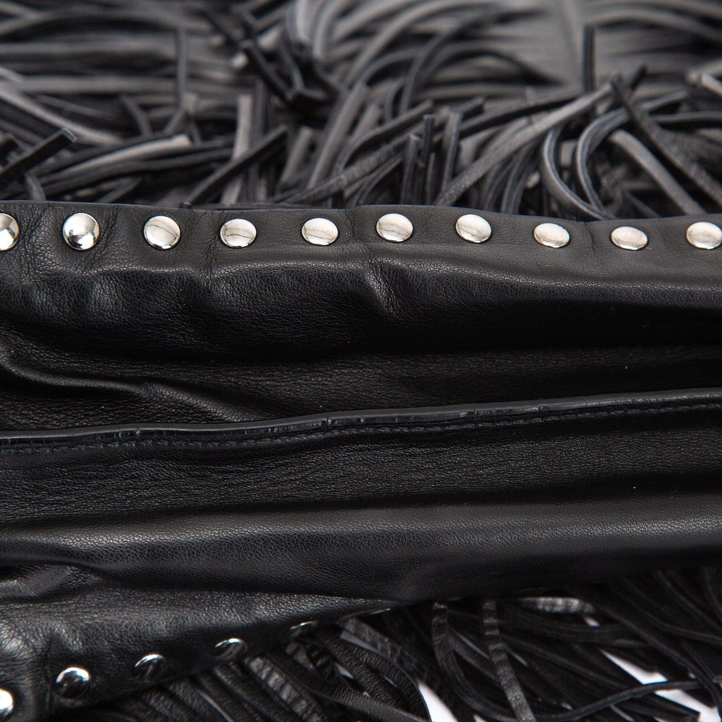 Prada Nappa Leather Fringe Tote