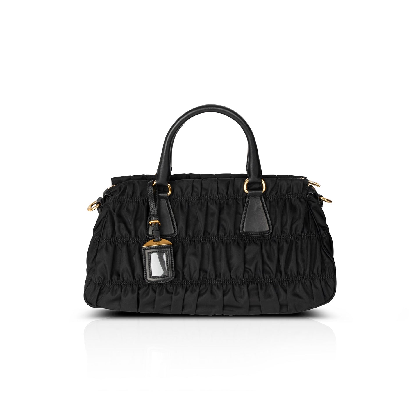 Prada Nappa-Trimmed Tessuto Gaufre Tote