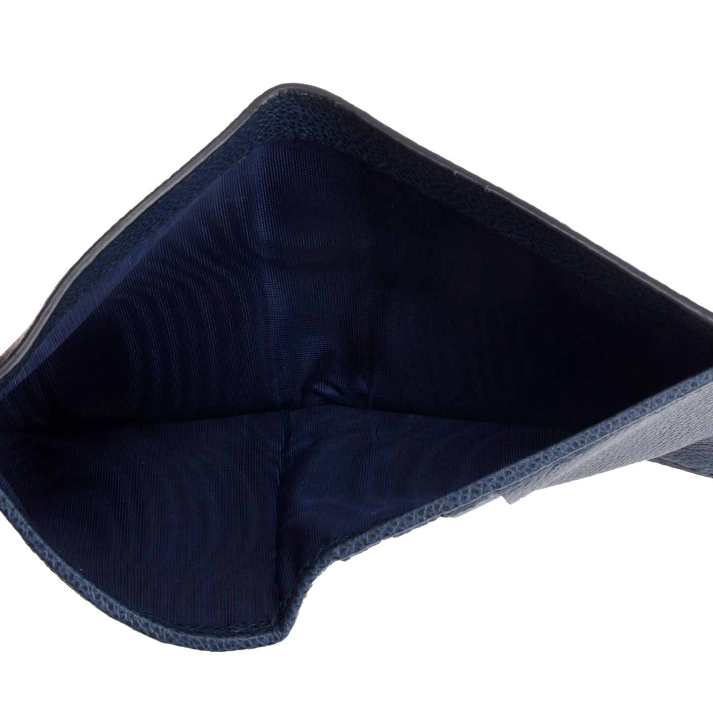 Prada Navy Leather Bi-Fold Wallet