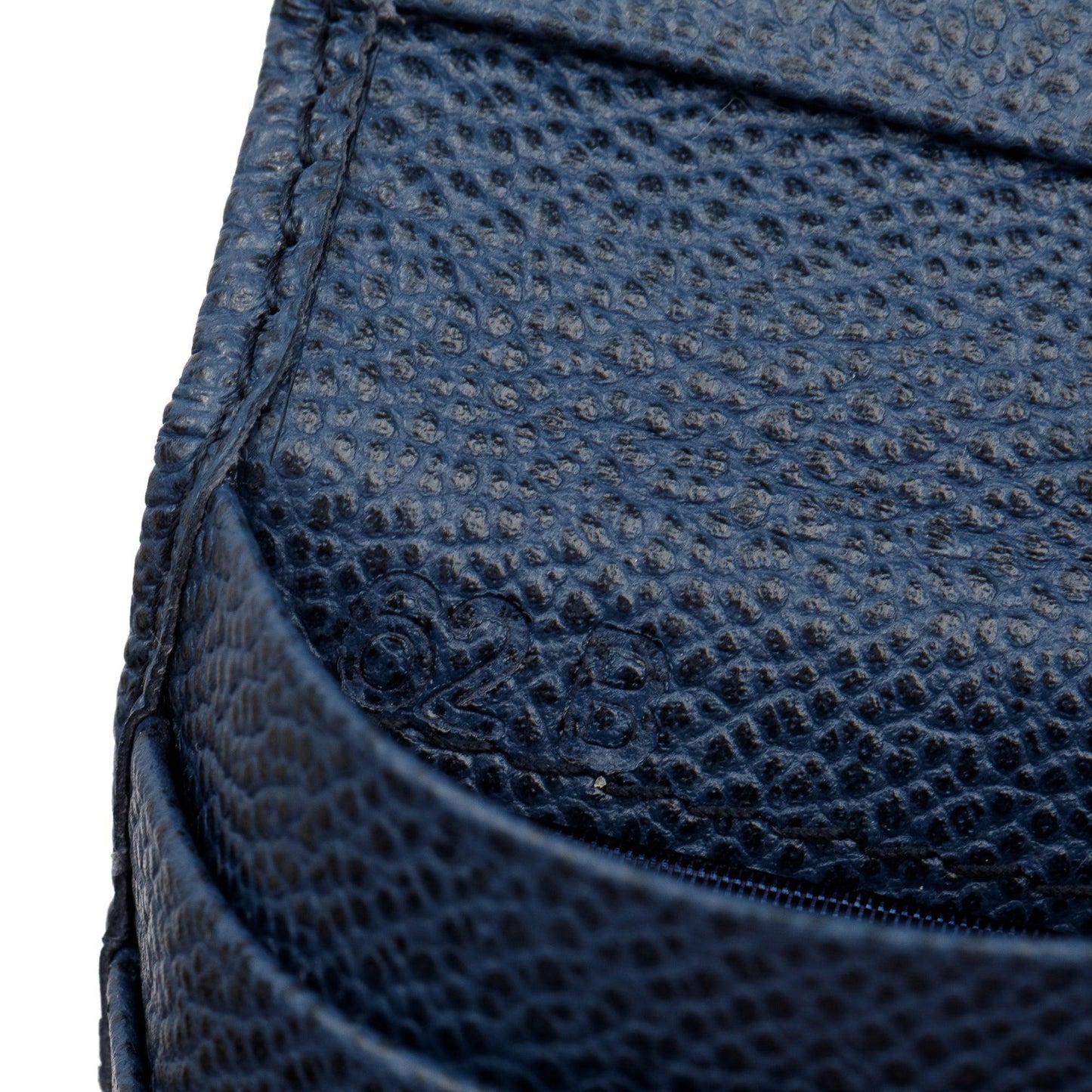 Prada Navy Leather Bi-Fold Wallet