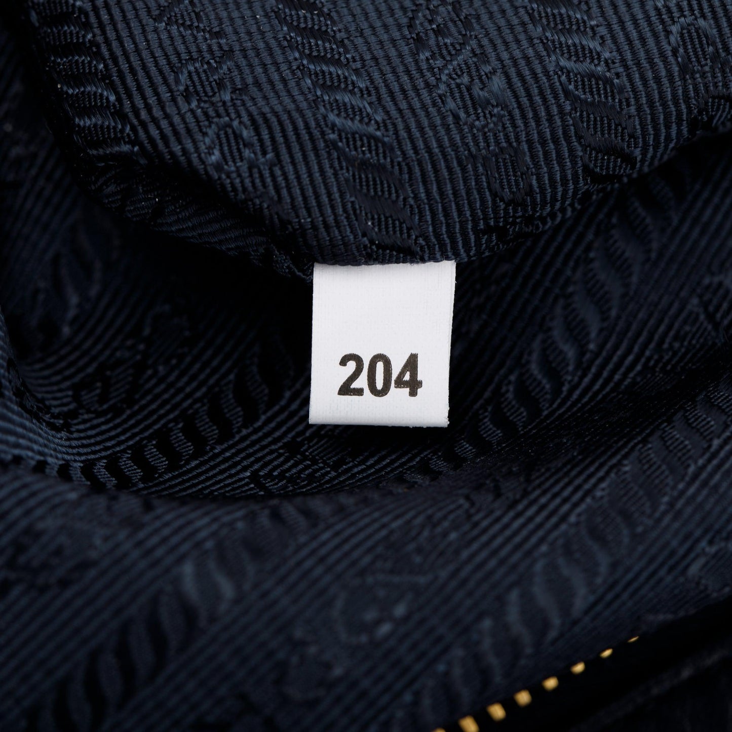Prada Navy Leather Trimmed Tessuto Nylon Tote
