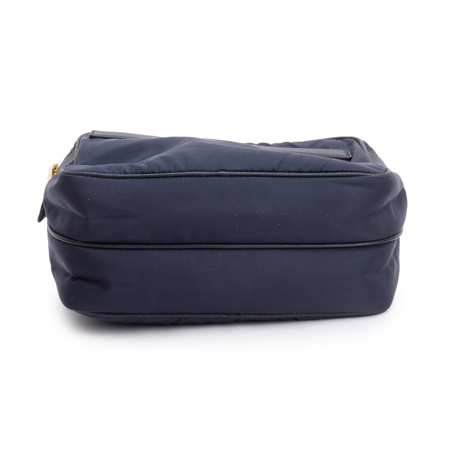 Prada Navy Nylon and Saffiano Leather Trim Re-Edition 1978 Mini Shoulder Bag