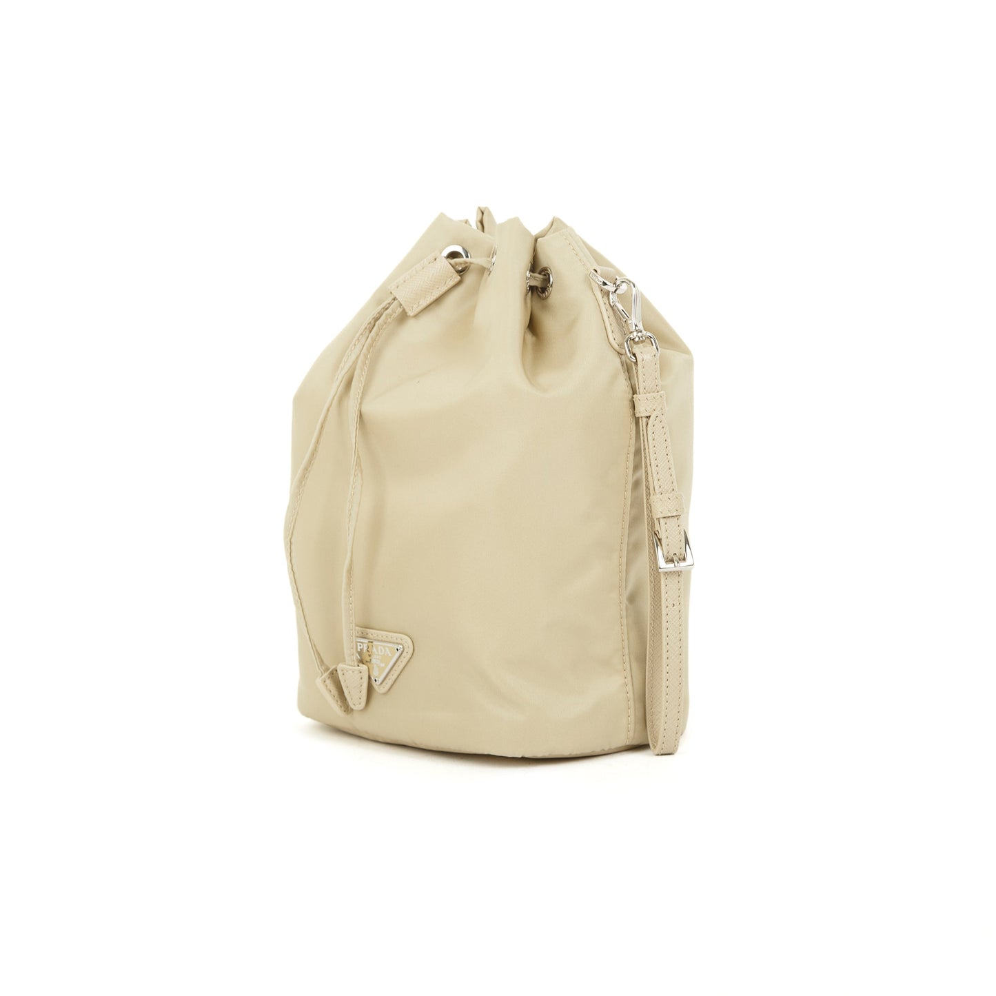 Prada Nylon Mini Bucket Wristlet Pouch