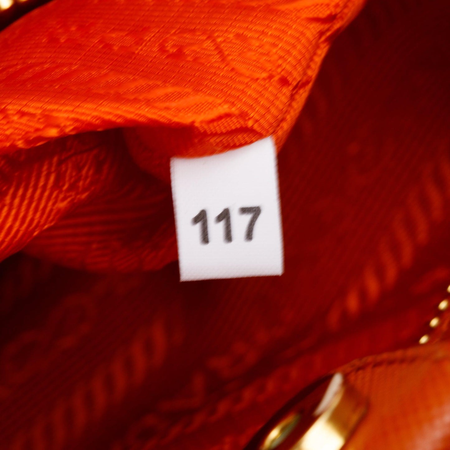 Prada Orange Saffiano Lux Medium Open Promenade Tote