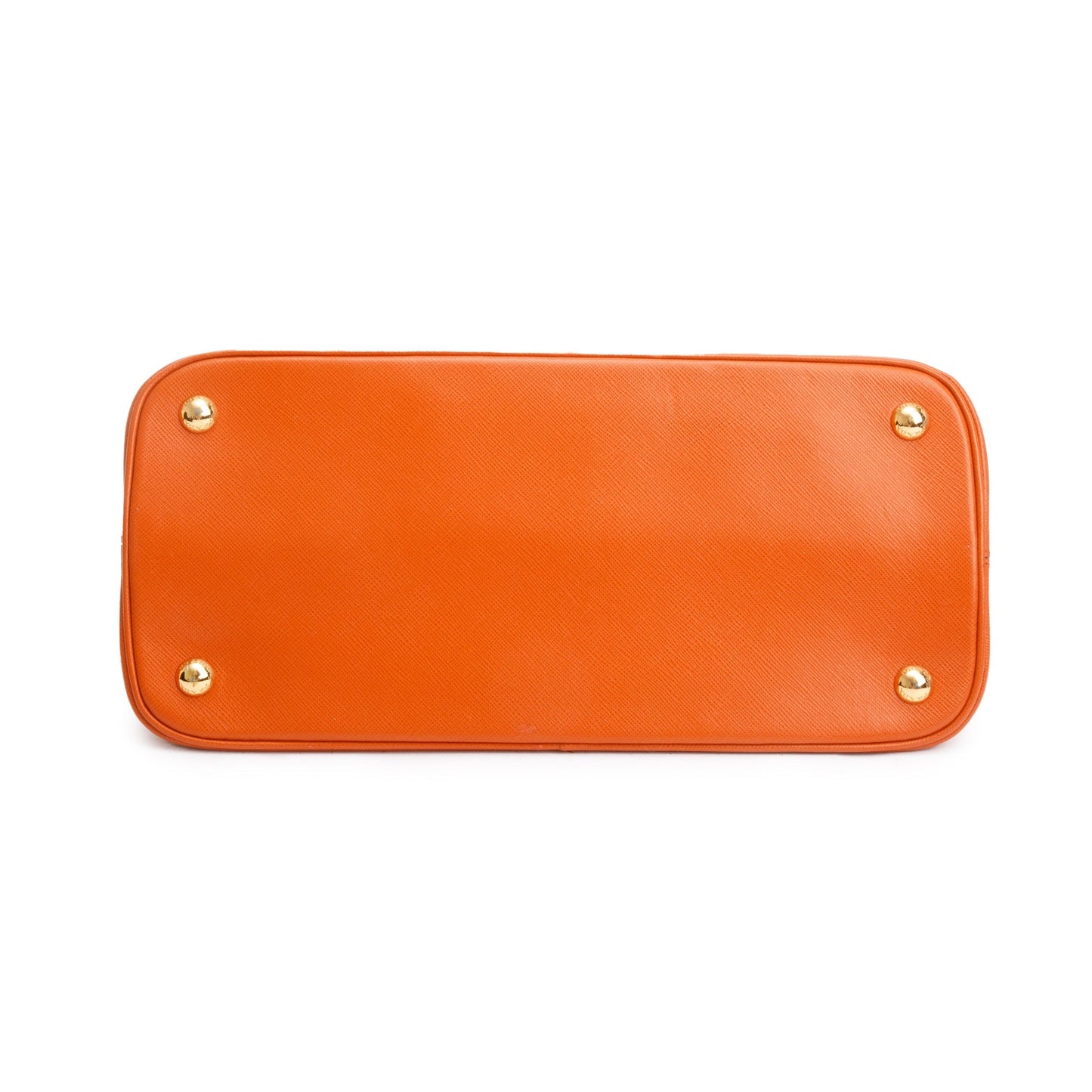 Prada Orange Saffiano Lux Medium Open Promenade Tote